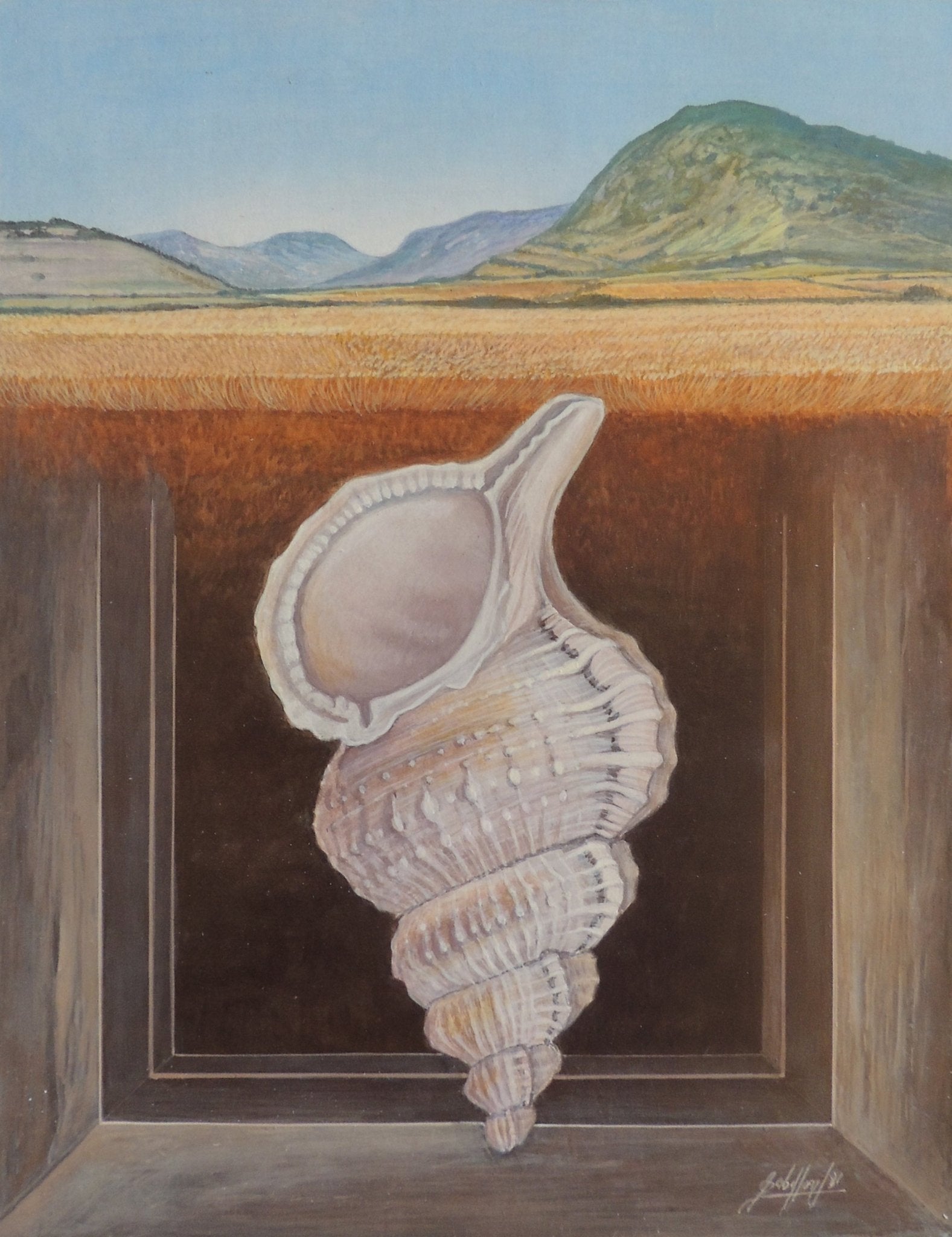 cuadro original de vendor Gregorio Sabillón - Retrato de caracol arte contemporáneo en Gaudifond