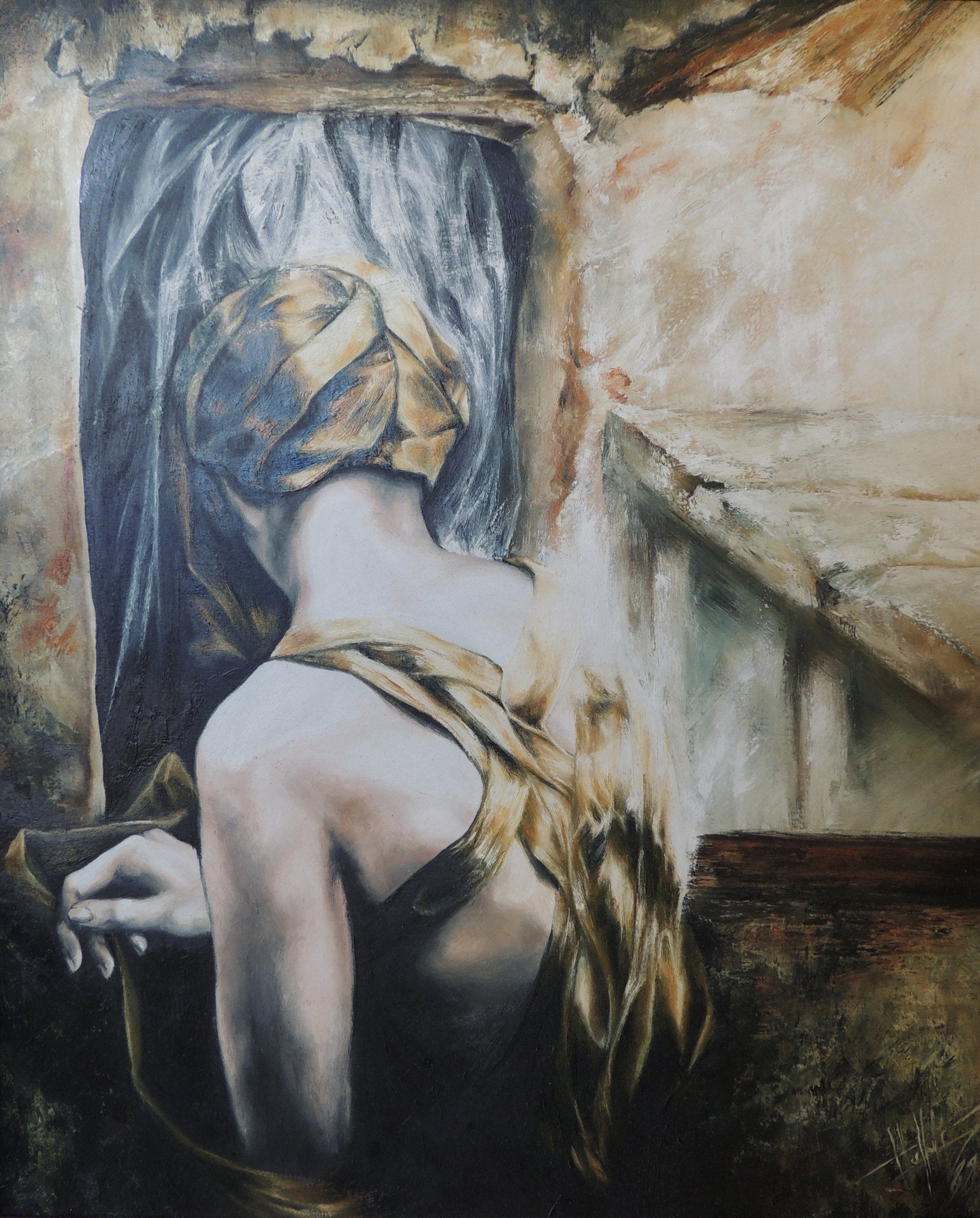 cuadro original de vendor Hallali - Le mystère bleu arte contemporáneo en Gaudifond