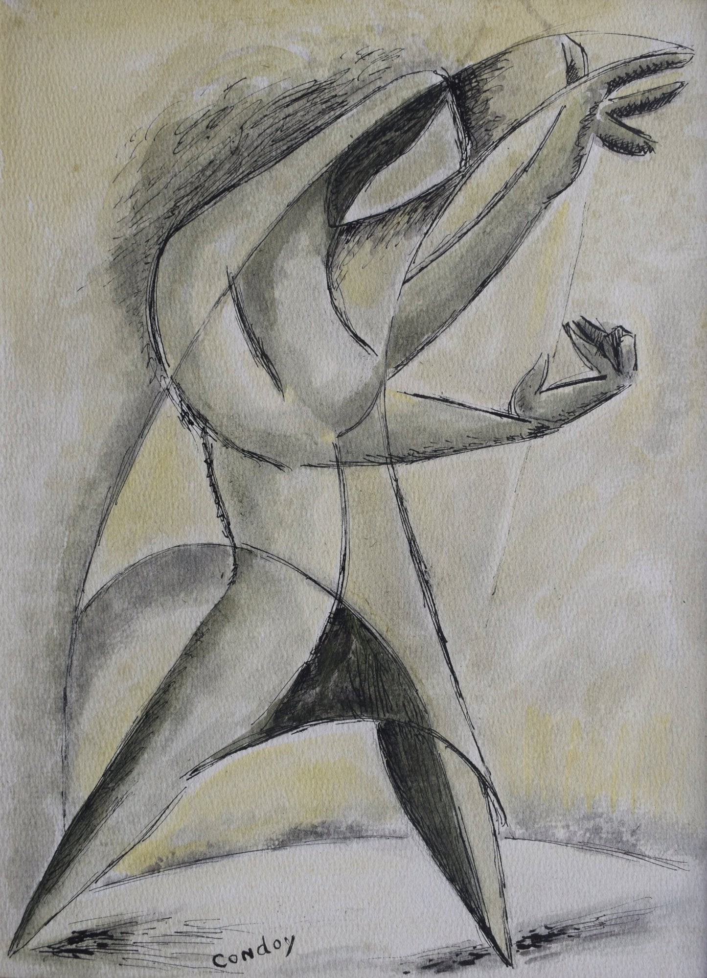 Honorio García Condoy Figura I. Dibujo figura humana arte español siglo XX