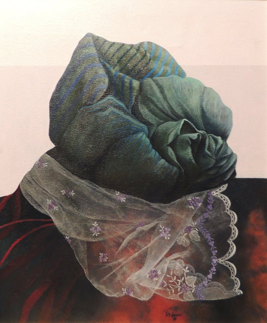 cuadro original de Iris Lázaro - Vegetación arte contemporáneo en Gaudifond. Pintura surrealista paisaje simbólico