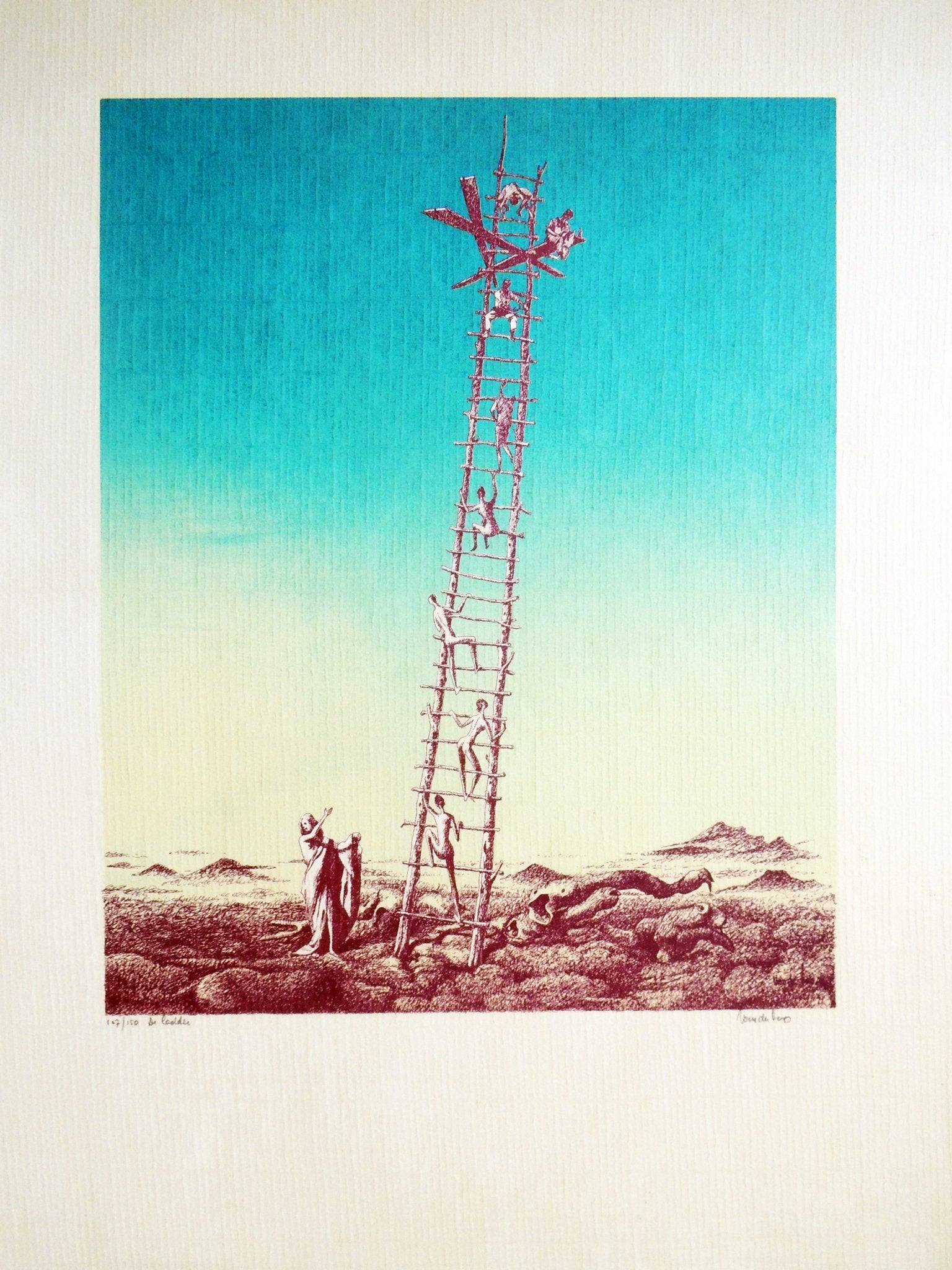 cuadro original de vendor Jan Van der Loo - De Ladder arte contemporáneo en Gaudifond