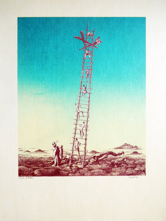 cuadro original de vendor Jan Van der Loo - De Ladder arte contemporáneo en Gaudifond