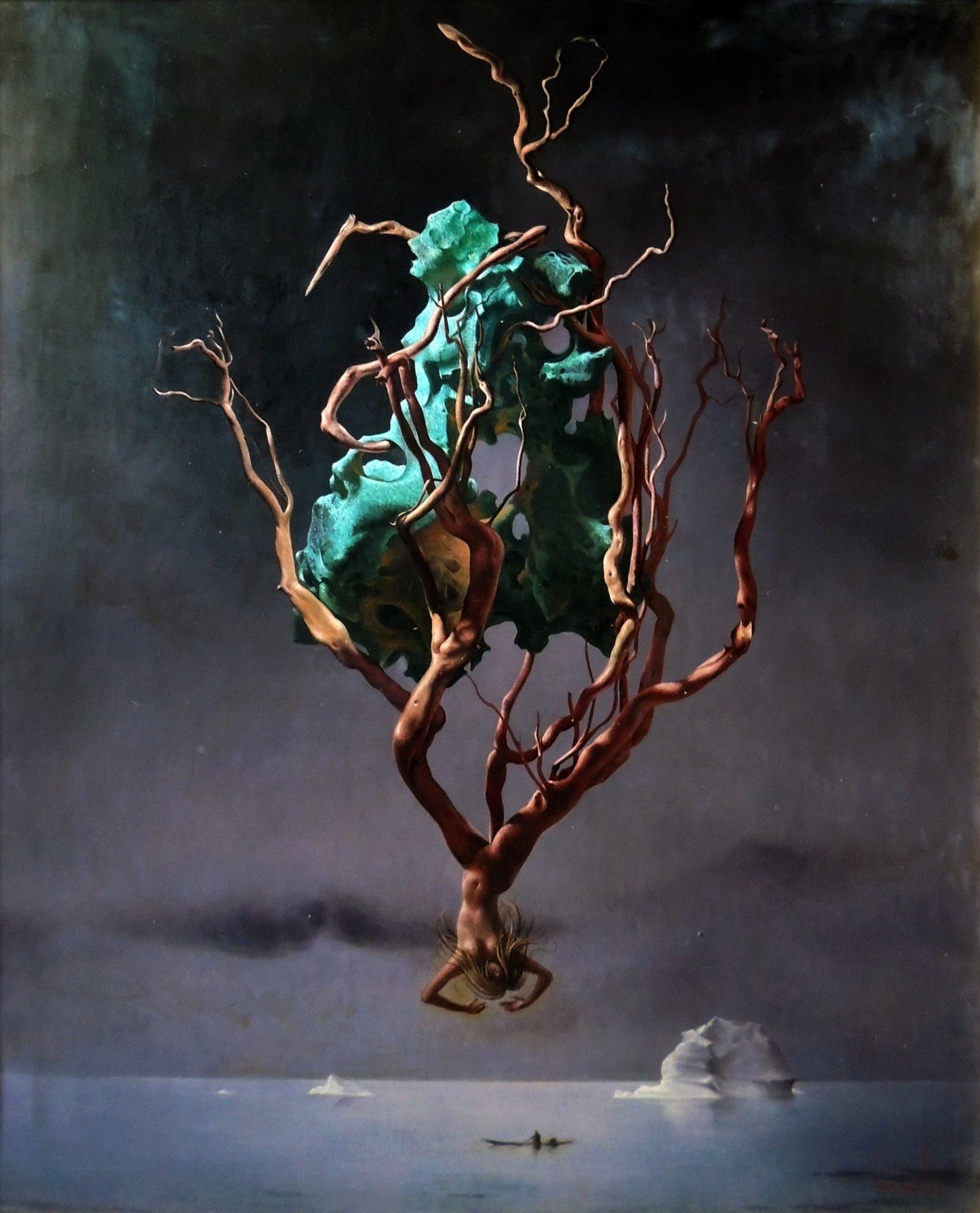 cuadro original de vendor Jan Van Der Loo - La prison de Neptune arte contemporáneo en Gaudifond