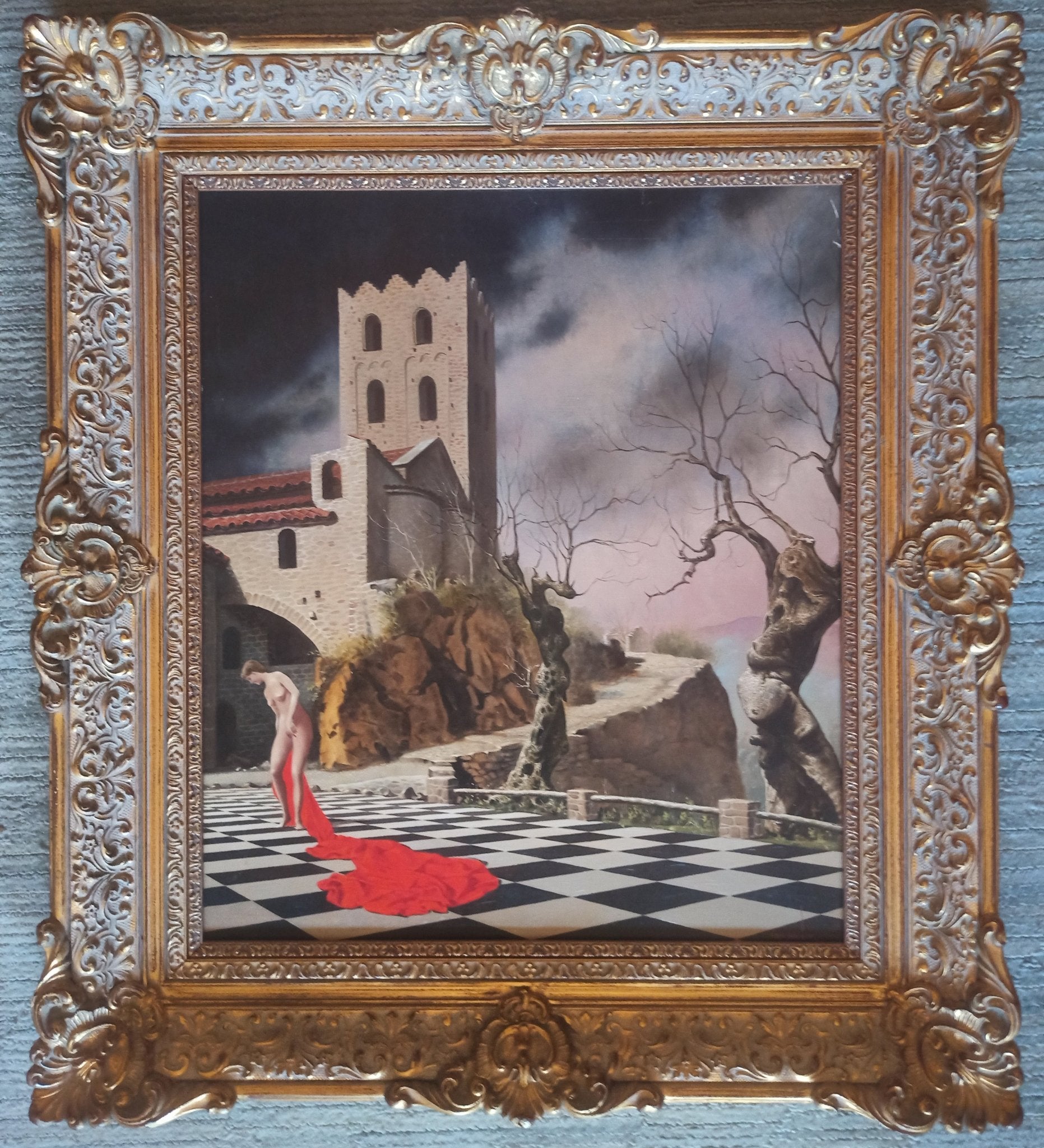 cuadro original de vendor Jan Van Der Loo - La tunique rouge arte contemporáneo en Gaudifond