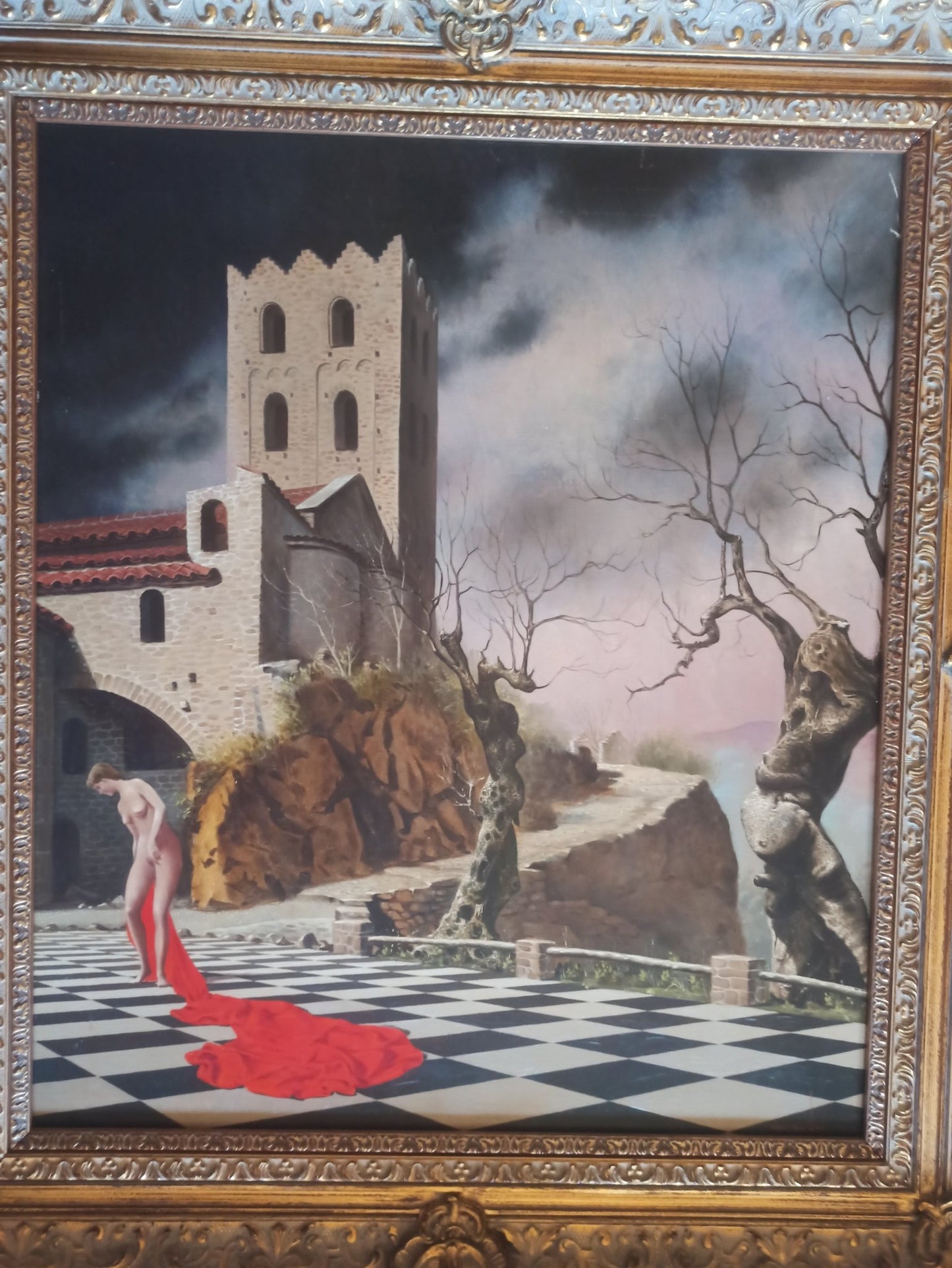 cuadro original de vendor Jan Van Der Loo - La tunique rouge arte contemporáneo en Gaudifond