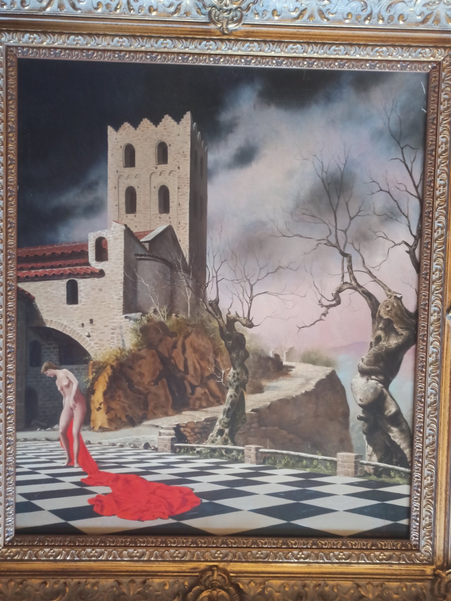 cuadro original de vendor Jan Van Der Loo - La tunique rouge arte contemporáneo en Gaudifond