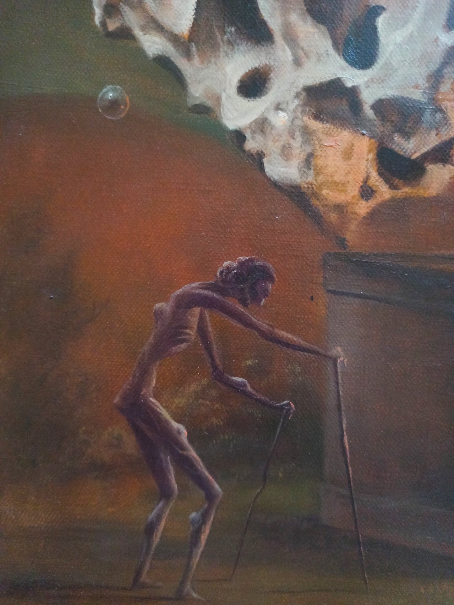 cuadro original de vendor Jan Van Der Loo - L'ange des sept maux arte contemporáneo en Gaudifond