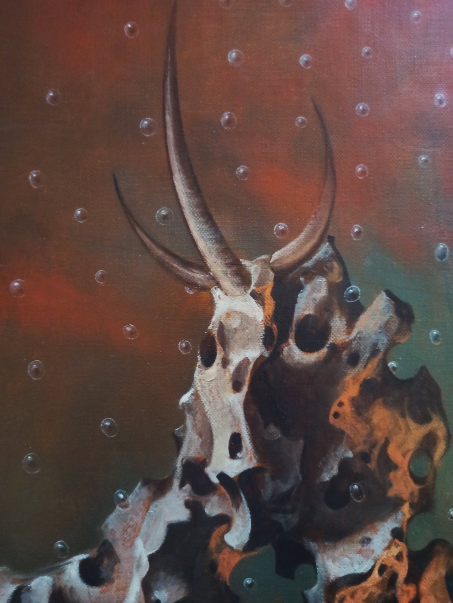 cuadro original de vendor Jan Van Der Loo - L'ange des sept maux arte contemporáneo en Gaudifond