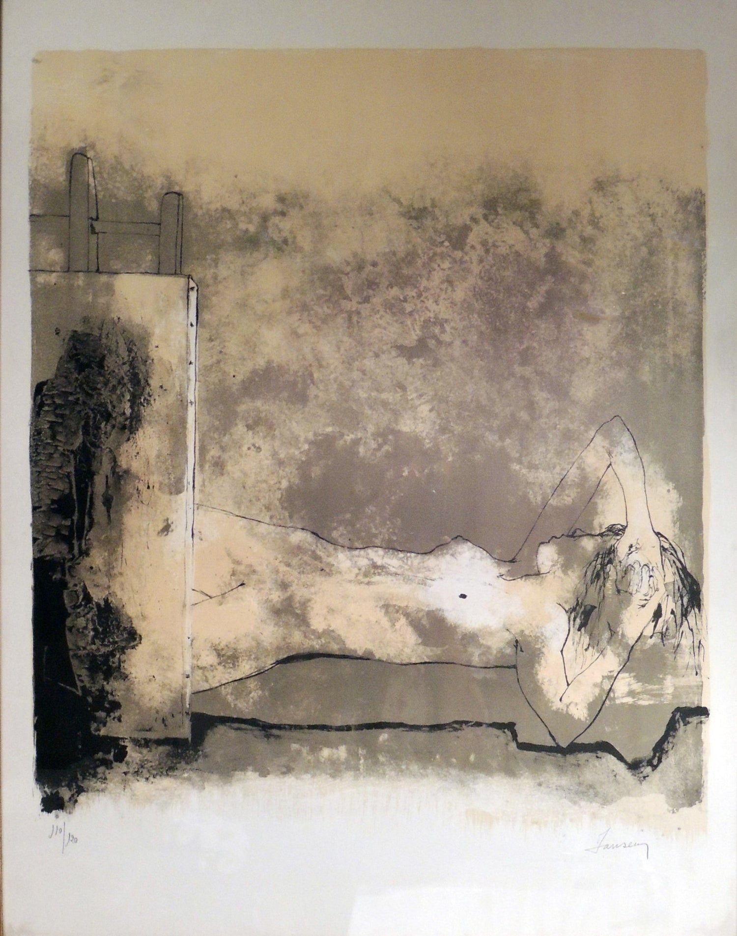 cuadro original de vendor Jean Jansem - Figura arte contemporáneo en Gaudifond