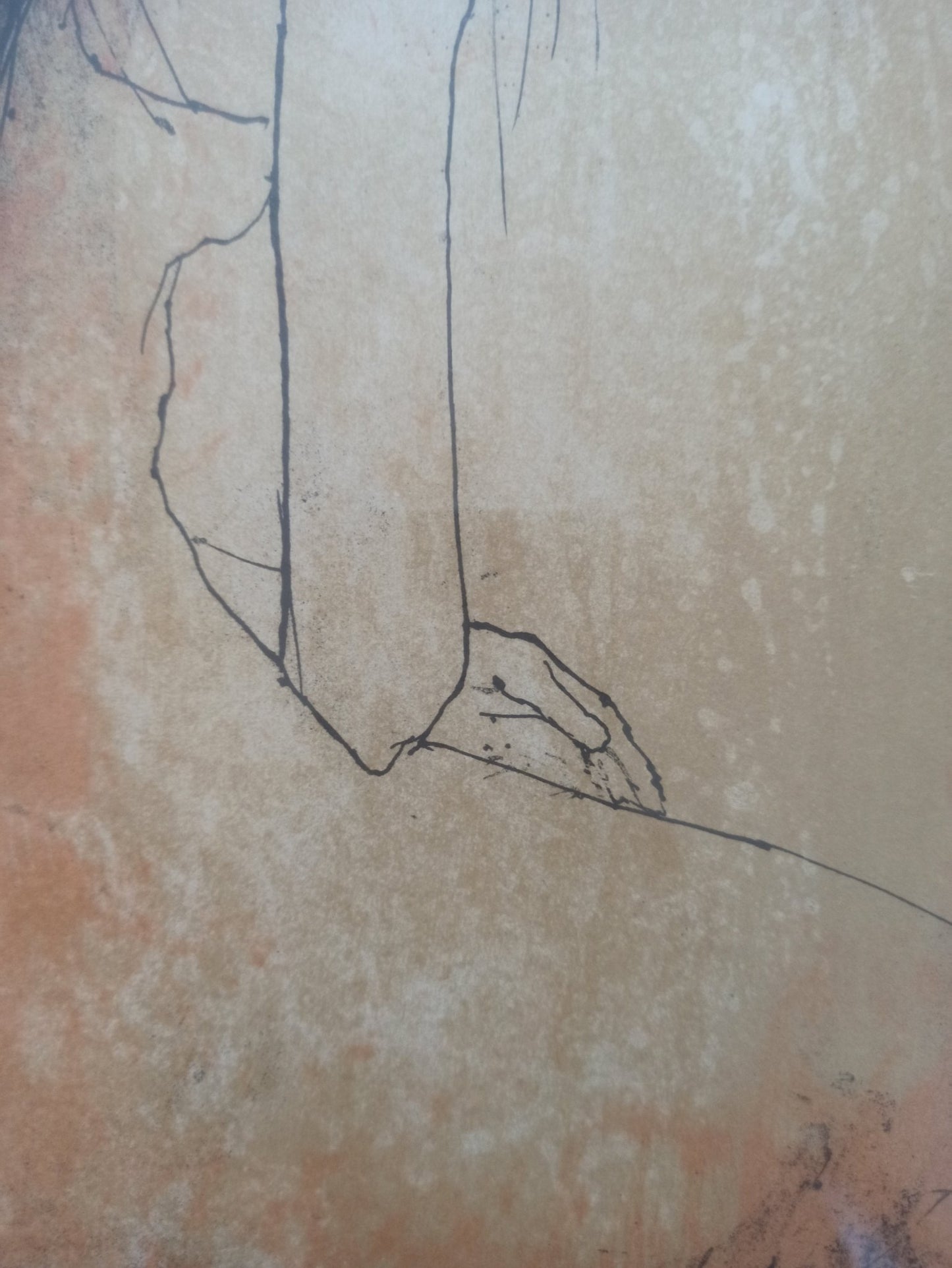 cuadro original de vendor Jean Jansem - Sentada arte contemporáneo en Gaudifond