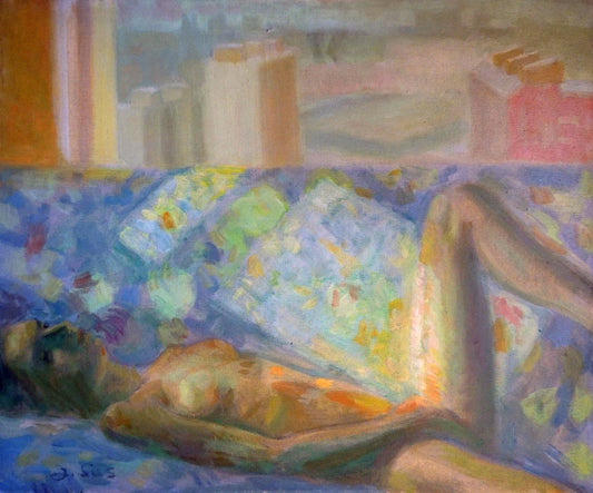 cuadro original de vendor Jesús Sus - Descanso arte contemporáneo en Gaudifond