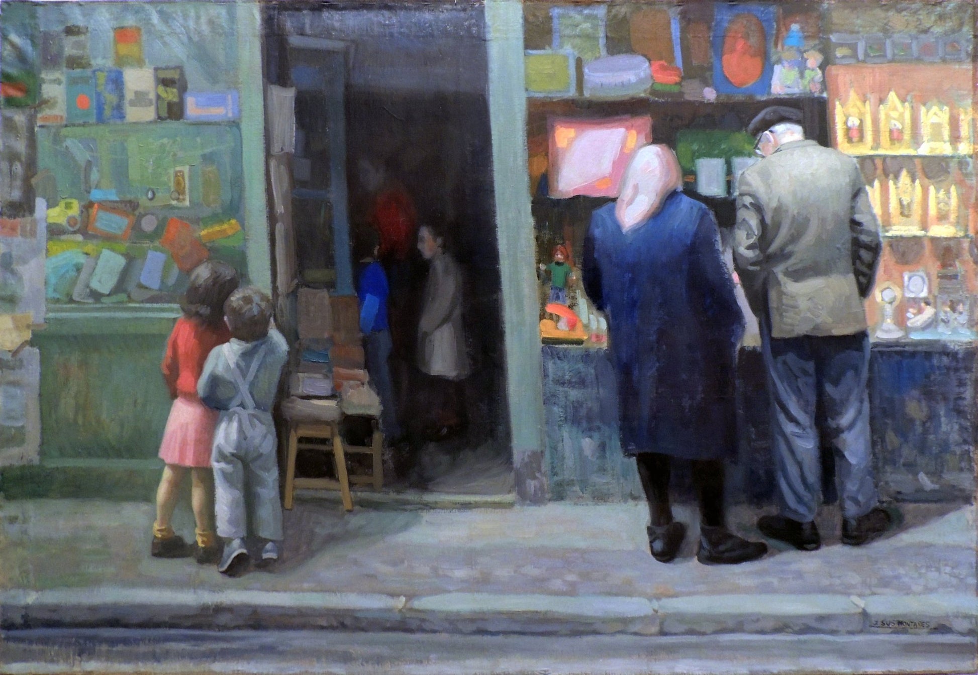cuadro original de vendor Jesús Sus - En la calle arte contemporáneo en Gaudifond