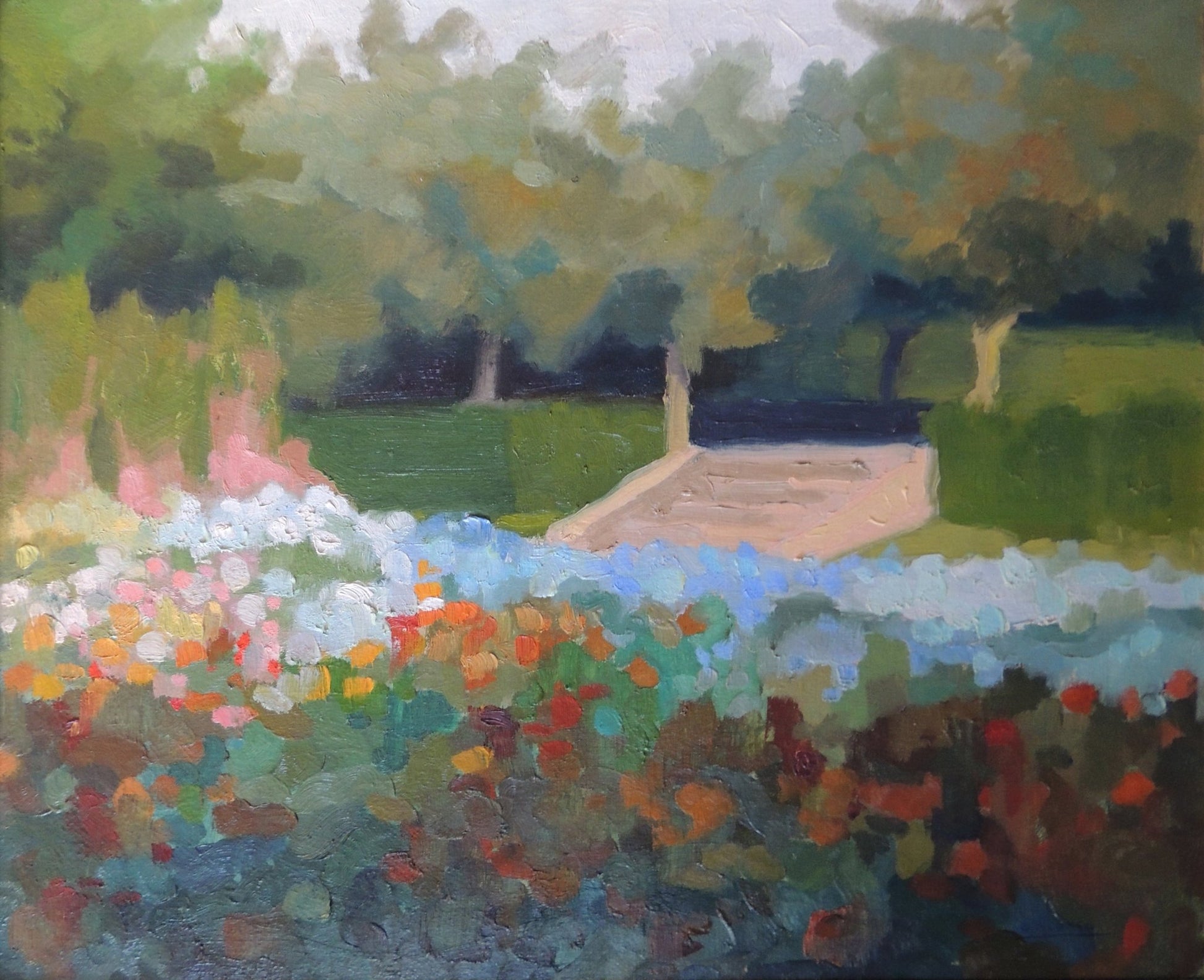 cuadro original de vendor Jesús Sus - Jardín arte contemporáneo en Gaudifond