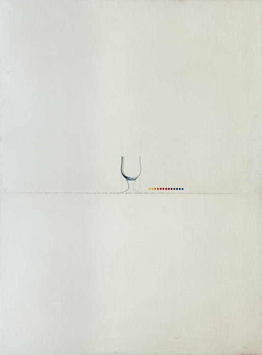Óleo sobre lienzo de Joan Hernández Pijuán, “Copa” (1970), obra presentada en la Bienal de Venecia que refleja la transición entre figuración y abstracción en su trayectoria artística.