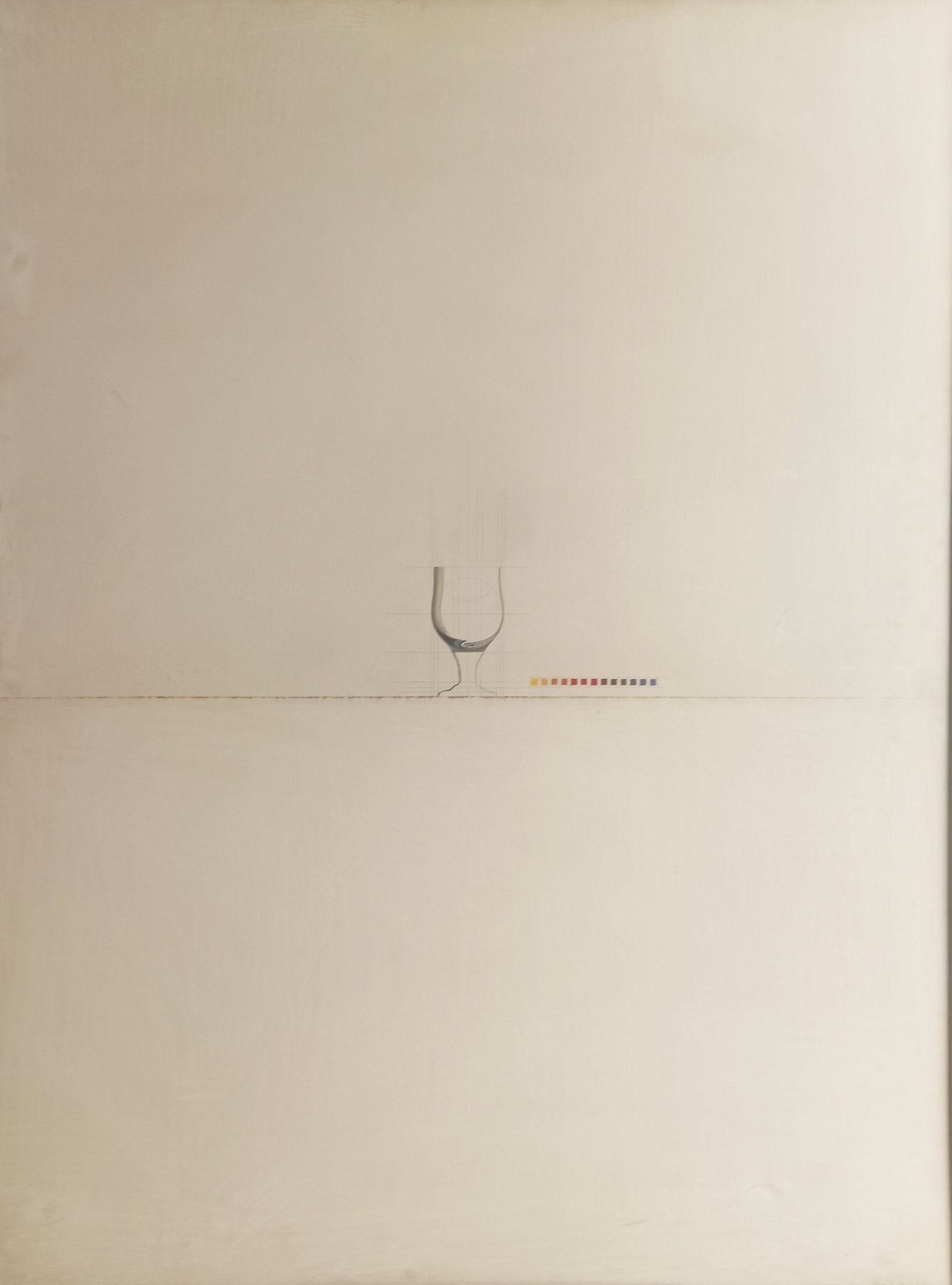 Óleo sobre lienzo de Joan Hernández Pijuán, “Copa” (1970), obra presentada en la Bienal de Venecia que refleja la transición entre figuración y abstracción en su trayectoria artística, pintura