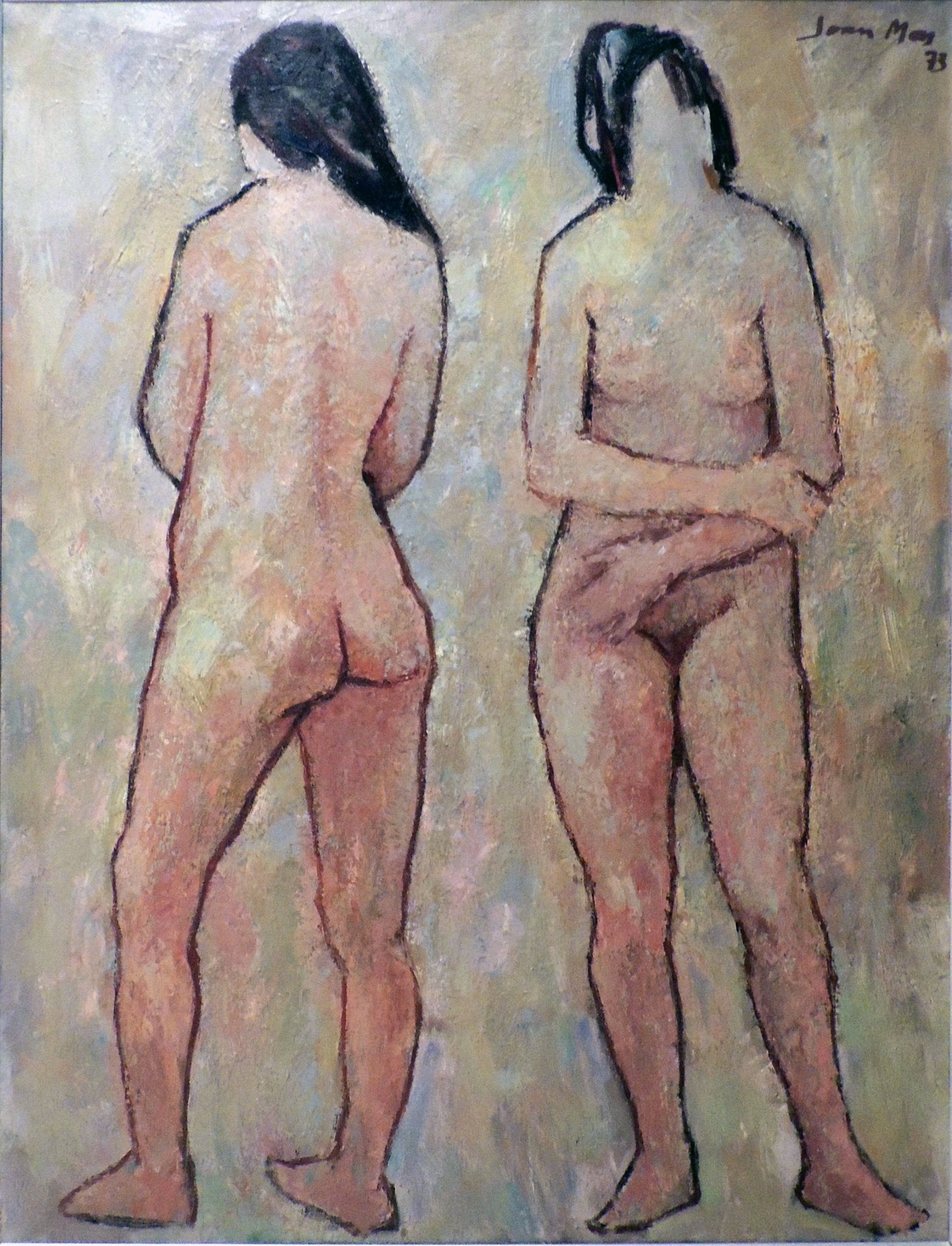 Joan Mas figura femenina pintura figurativa contemporánea obra original