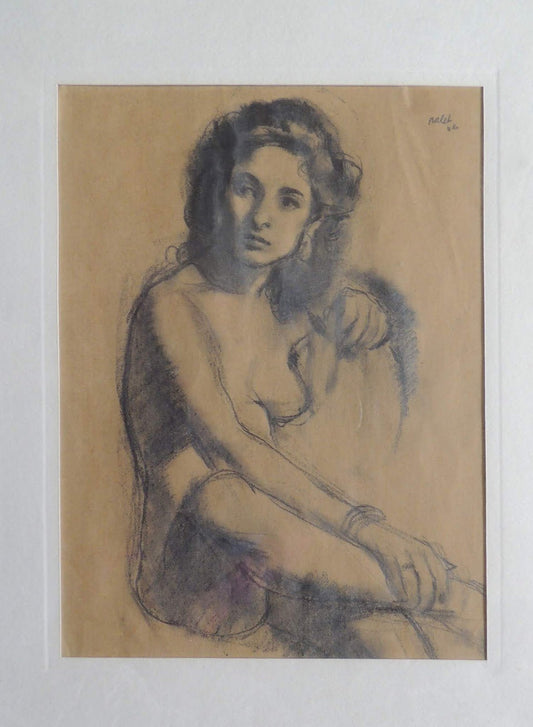 cuadro original de vendor Joan Palet - Modelo sentada arte contemporáneo en Gaudifond