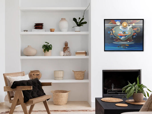 cuadro original de vendor José Canes Solé - Sideritas venusinos arte contemporáneo en Gaudifond