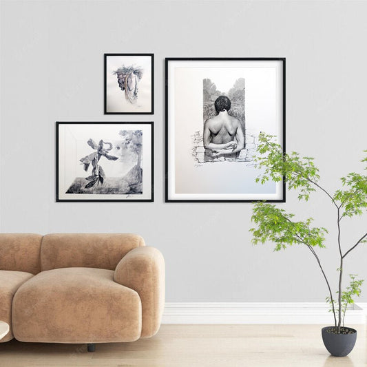 cuadro original de vendor José Marí Llobet - Desnudo espalda arte contemporáneo en Gaudifond