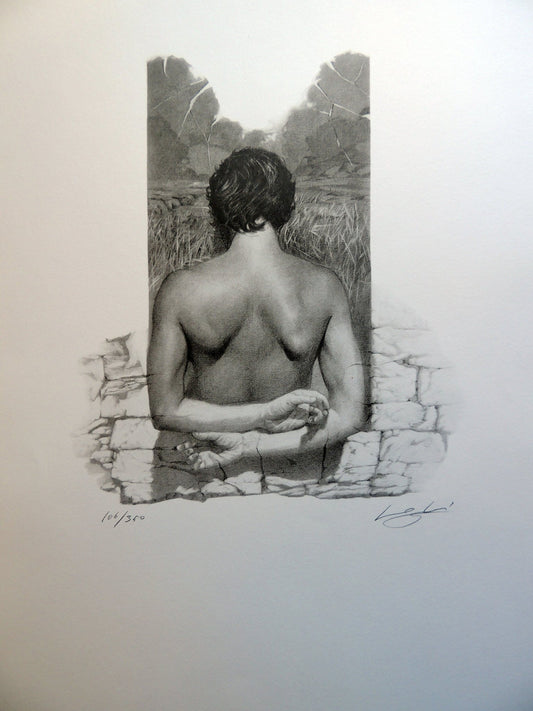 cuadro original de vendor José Marí Llobet - Desnudo espalda arte contemporáneo en Gaudifond