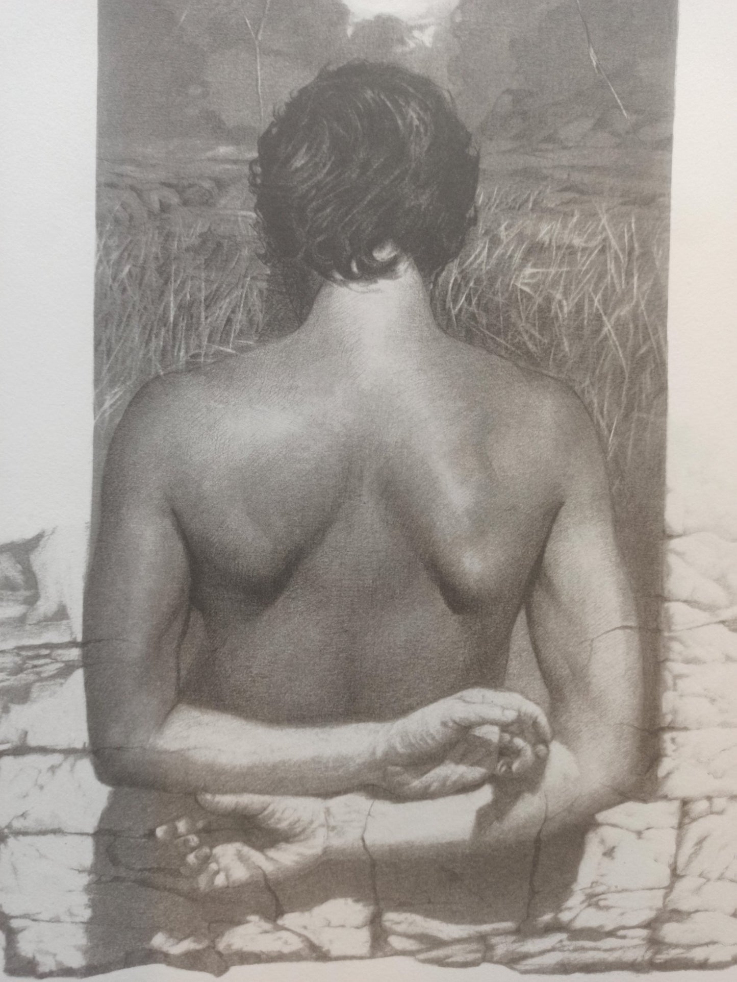 cuadro original de vendor José Marí Llobet - Desnudo espalda arte contemporáneo en Gaudifond
