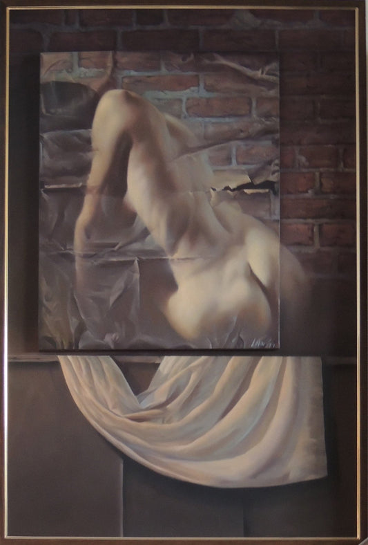 cuadro original de vendor José Marí Llobet - Mujer con Sábanas arte contemporáneo en Gaudifond