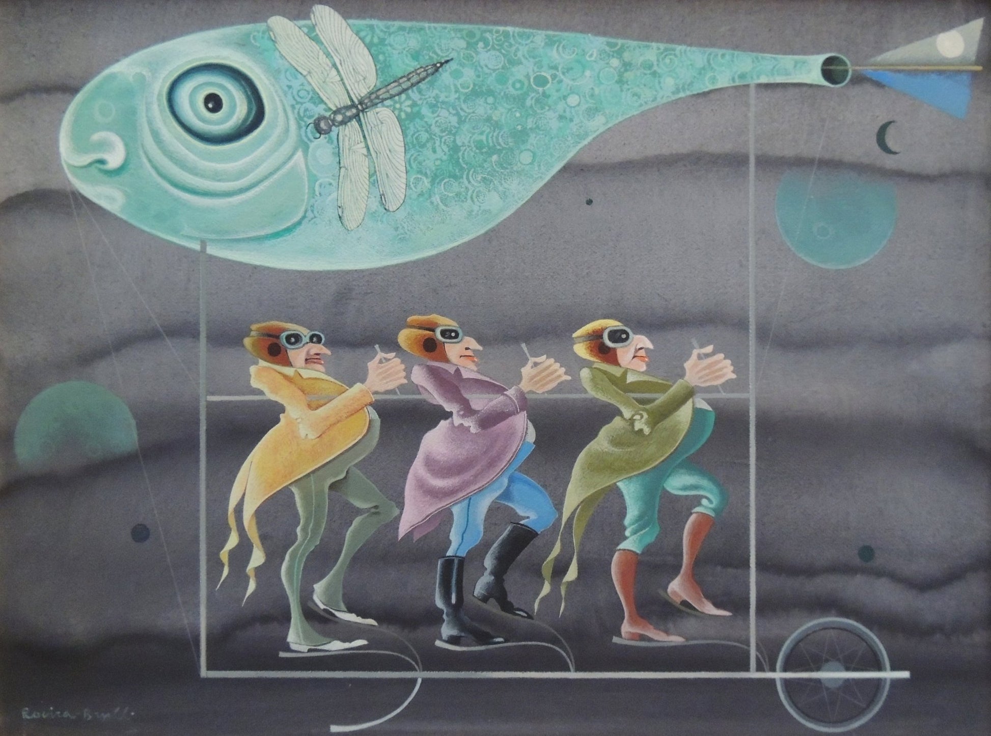 cuadro original de vendor Josep Maria Rovira - Brull - Aparell volador arte contemporáneo en Gaudifond