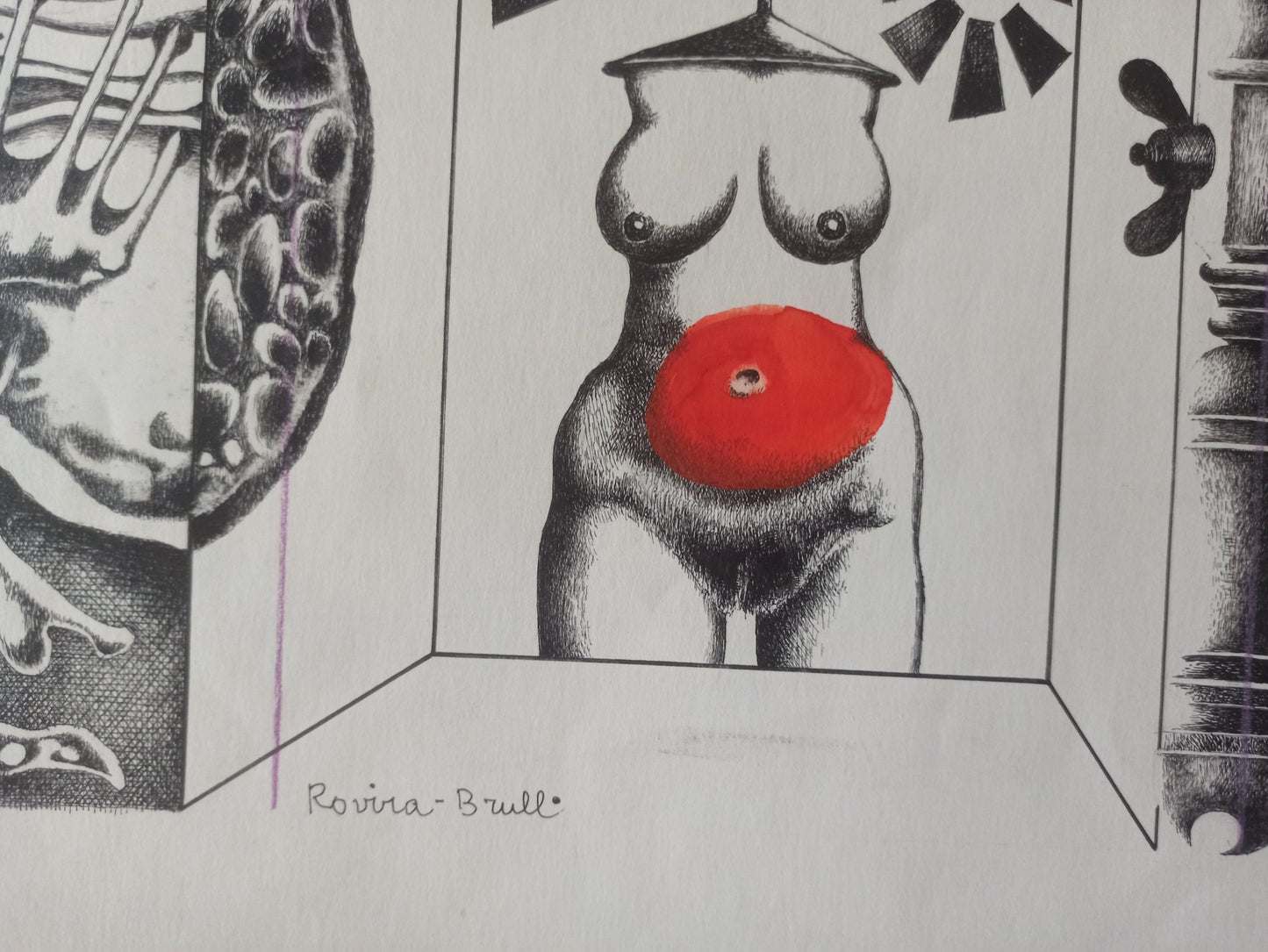 cuadro original de vendor Josep Maria Rovira - Brull - Aproximació a la fist de España arte contemporáneo en Gaudifond