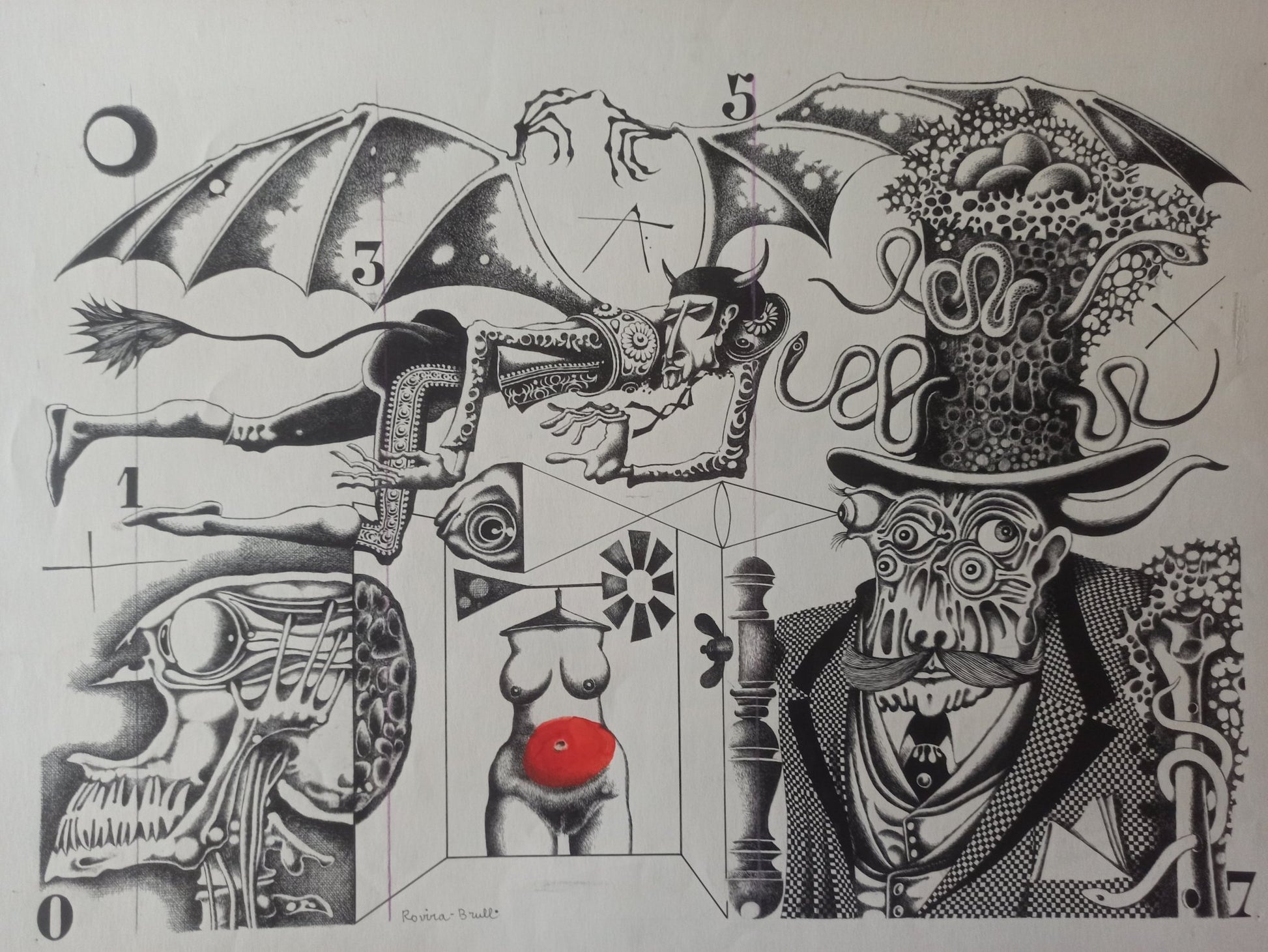 cuadro original de vendor Josep Maria Rovira - Brull - Aproximació a la fist de España arte contemporáneo en Gaudifond