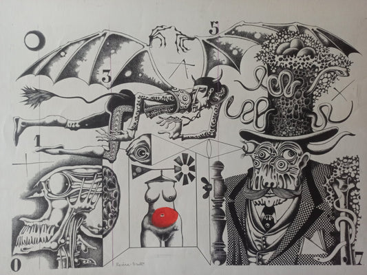 cuadro original de vendor Josep Maria Rovira - Brull - Aproximació a la fist de España arte contemporáneo en Gaudifond