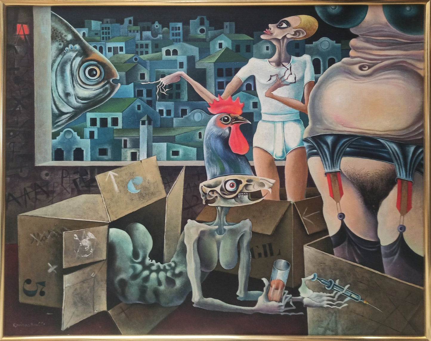 cuadro original de vendor Josep Maria Rovira Brull - Circunstancia Ibérica II arte contemporáneo en Gaudifond