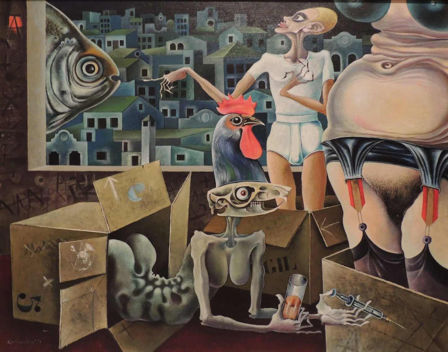 cuadro original de vendor Josep Maria Rovira Brull - Circunstancia Ibérica II arte contemporáneo en Gaudifond