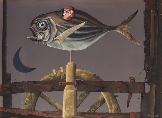 Rovira Brull Peix Panell cuadro surrealista Gaudifond