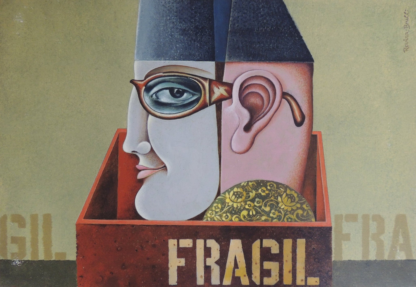 cuadro original de vendor Josep Maria Rovira - Brull - Gafas estilo Manolete arte contemporáneo en Gaudifond