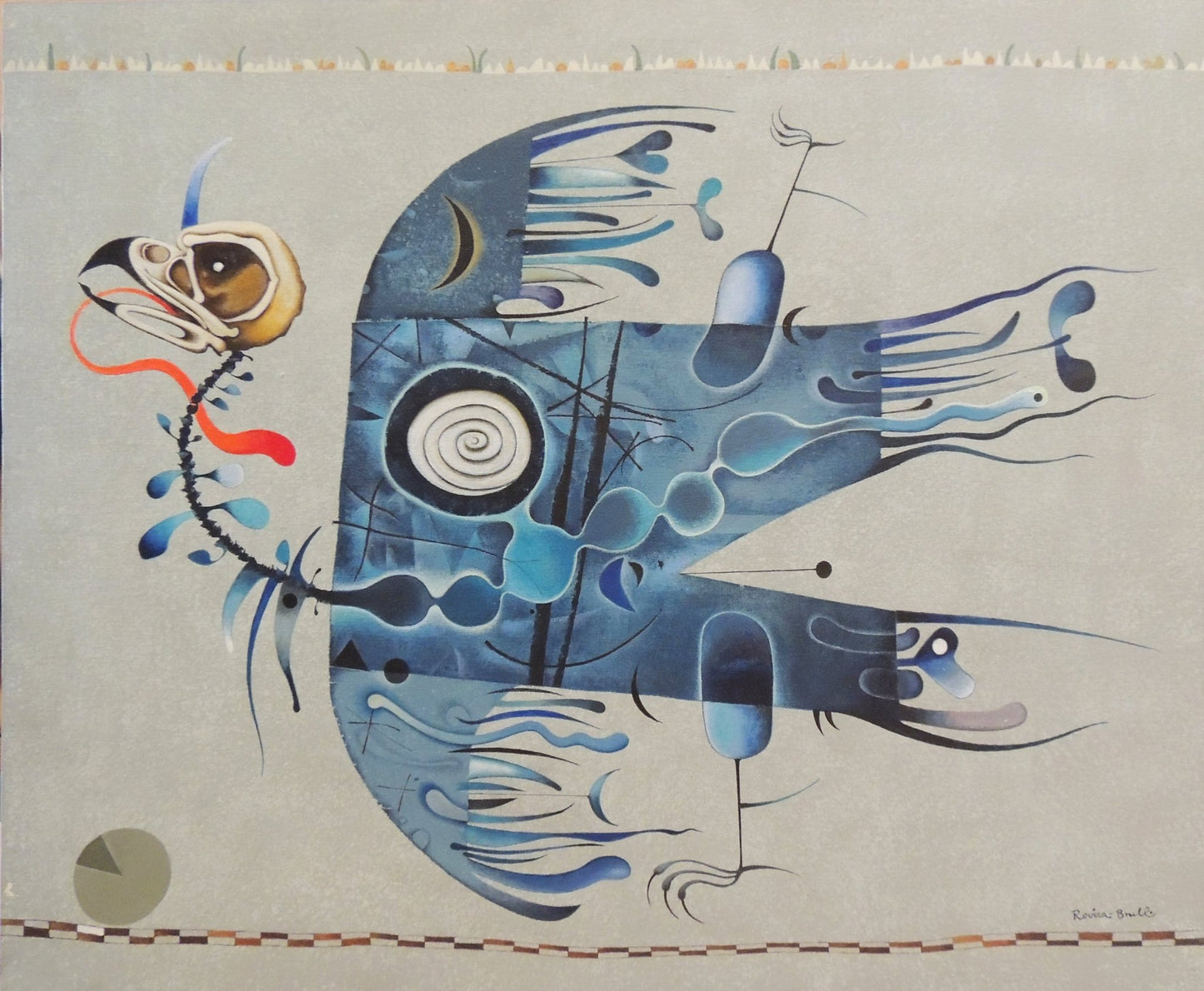 cuadro original de vendor Josep Maria Rovira - Brull - L'ocellot blau arte contemporáneo en Gaudifond