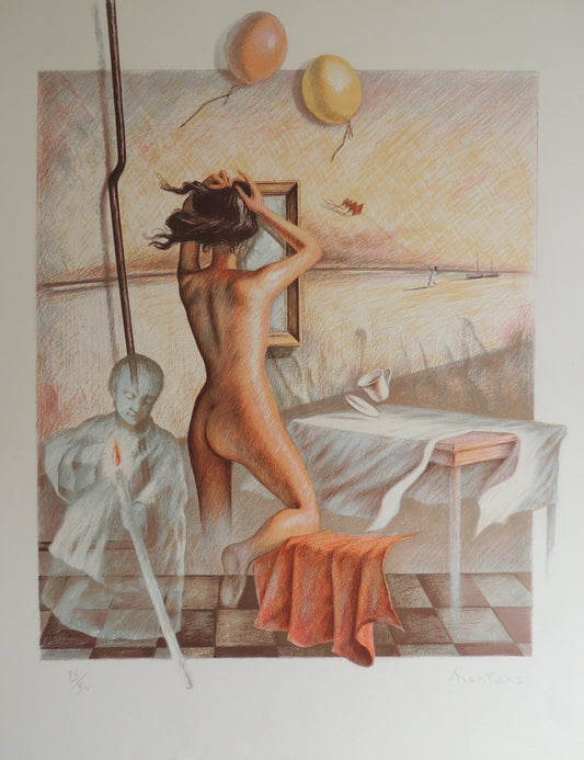 cuadro original de vendor Juan Montans - El viento arte contemporáneo en Gaudifond