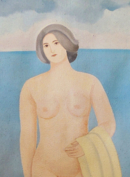 cuadro original de vendor Juan Navarro Ramón - Desnudo en la playa arte contemporáneo en Gaudifond