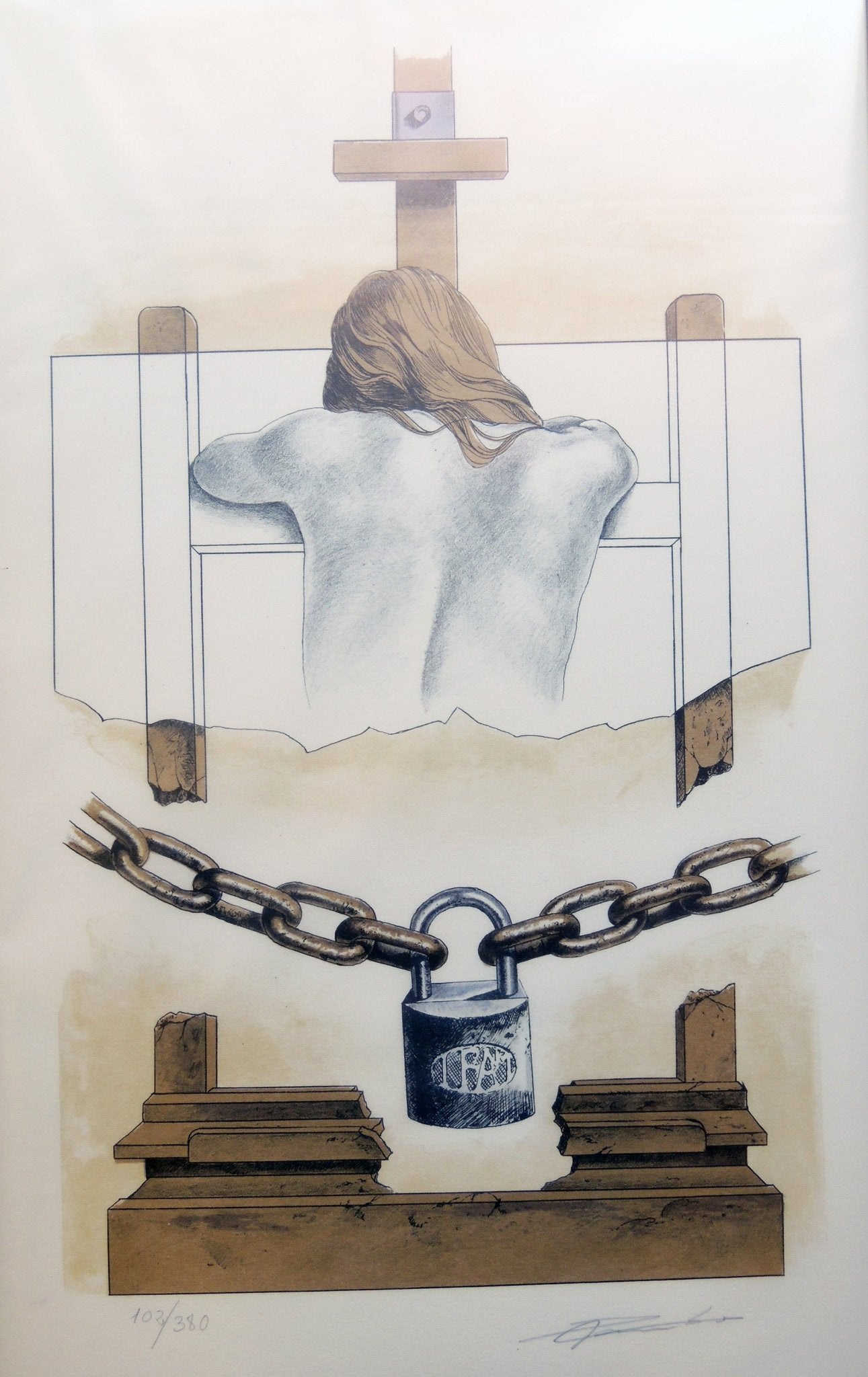 cuadro original de vendor Lote de dos obras: Alberto Pancorbo - Eleonor y Espalda Encadenada arte contemporáneo en Gaudifond
