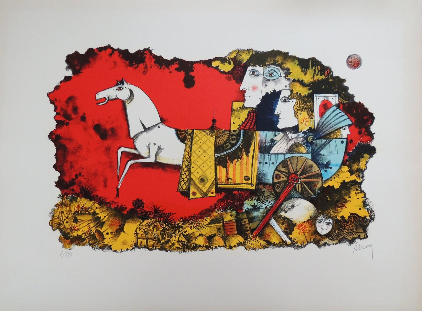 cuadro original de vendor Lote de dos obras: Eduard Alcoy - La Carroza I y II arte contemporáneo en Gaudifond