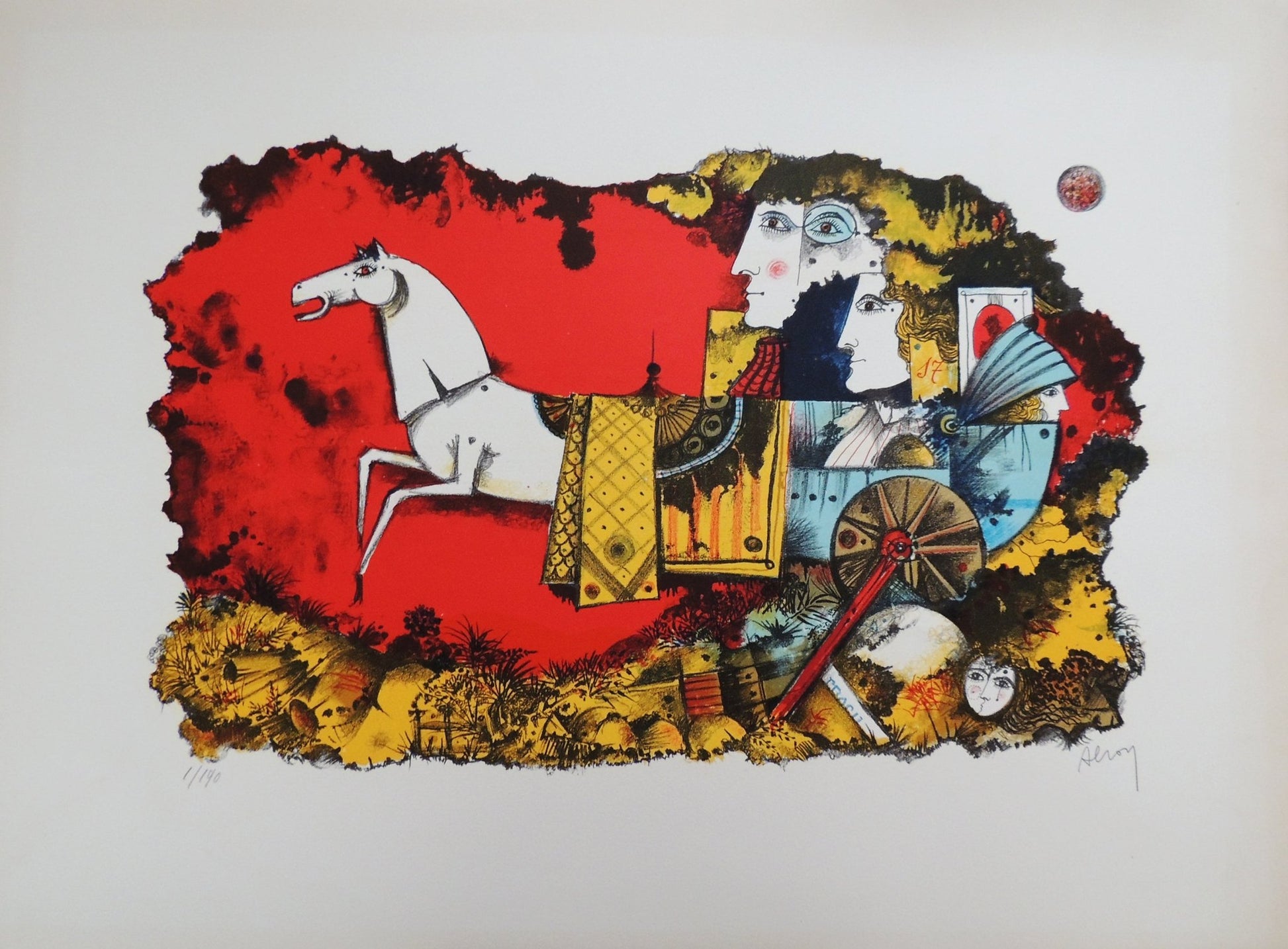 cuadro original de vendor Lote de dos obras: Eduard Alcoy - La Carroza I y II arte contemporáneo en Gaudifond