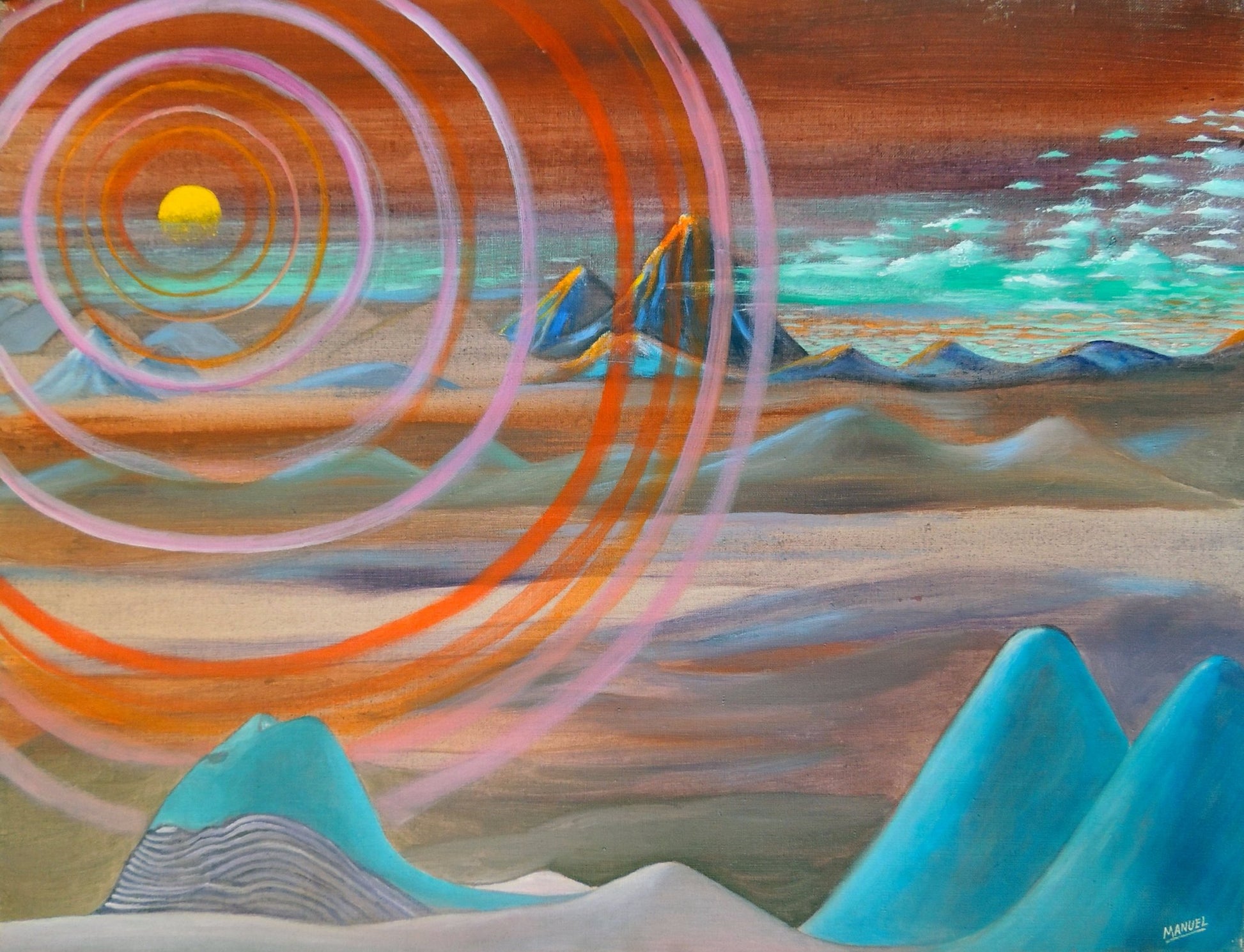 cuadro original de vendor Manuel Carmona - Atacama arte contemporáneo en Gaudifond