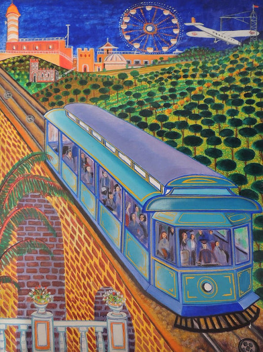 cuadro original de vendor Manuel Carmona - El Tibidabo arte contemporáneo en Gaudifond