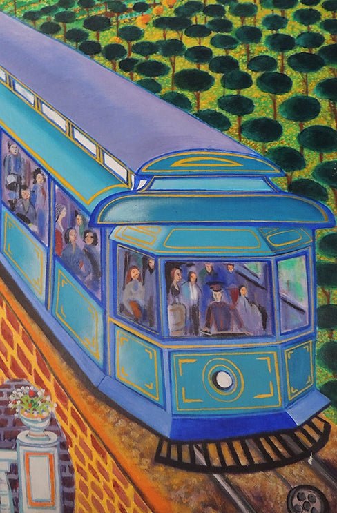 cuadro original de vendor Manuel Carmona - El Tibidabo arte contemporáneo en Gaudifond