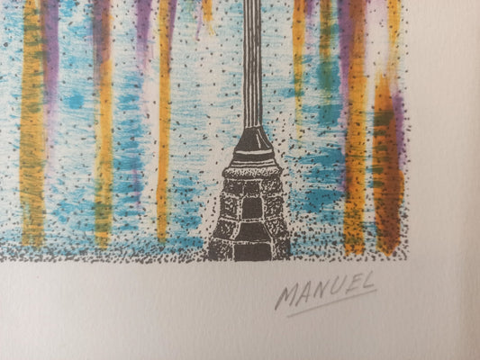 cuadro original de vendor Manuel Carmona - La Catedral de Barcelona arte contemporáneo en Gaudifond