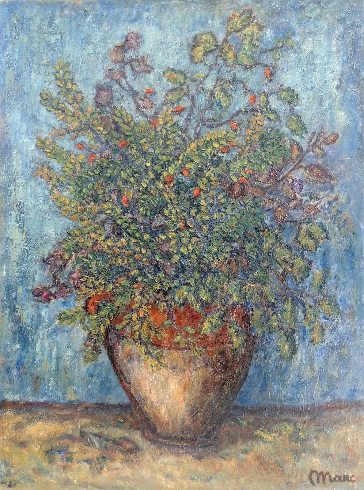 cuadro original de vendor Marc Camps Gandilló - Jarrón con flores arte contemporáneo en Gaudifond