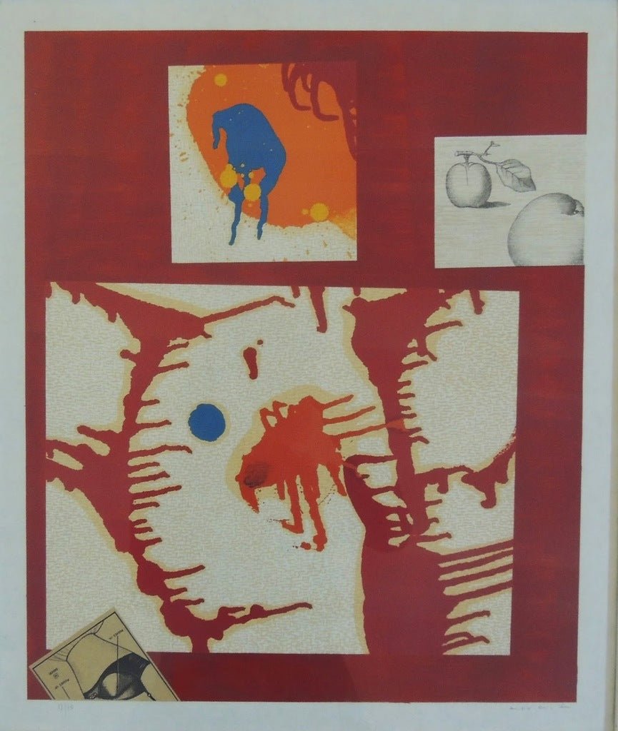 Litografía Dent Prompte de Max Ernst, obra gráfica surrealista del artista alemán y referente del arte moderno del siglo XX