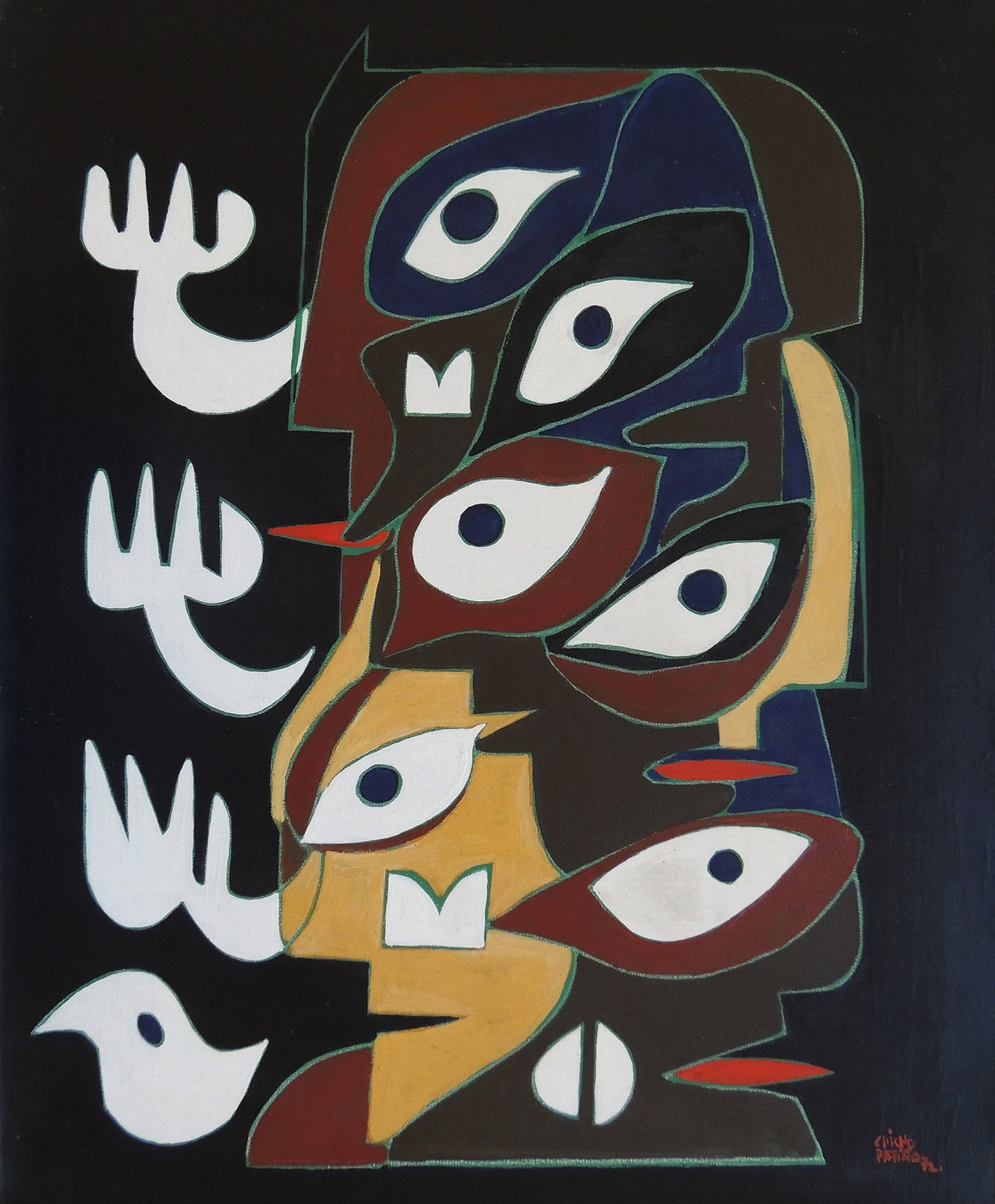 Antonio Patiño cuadro surrealista Karma Poeta Gaudifond