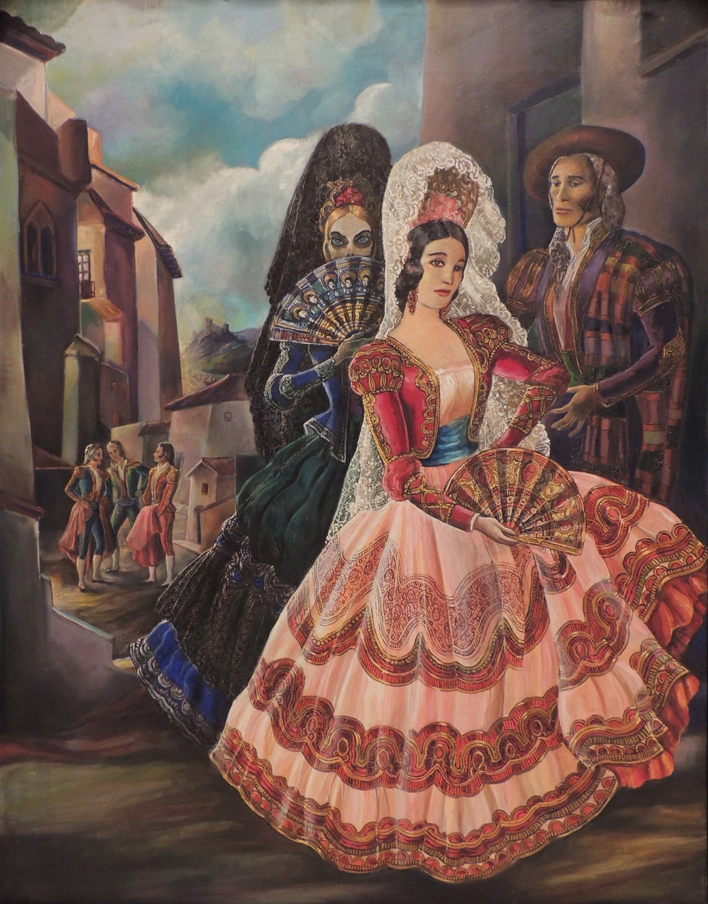 Ramón López Morelló Hoy la muerte va a los toros pintura simbólica taurina