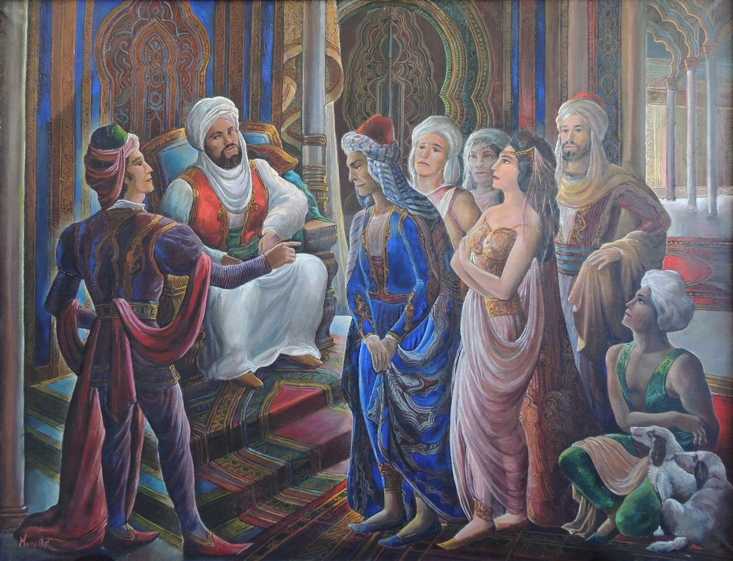 Ramón López Morelló Oriental pintura figurativa inspiración orientalista