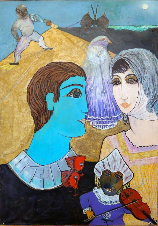 Sally Weintraub - Coucher de soleil sur les colombes